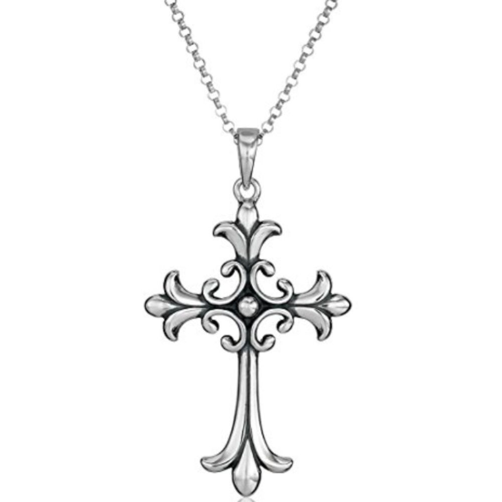 Sterling Silver Celtic Cross on 18 inch chain
